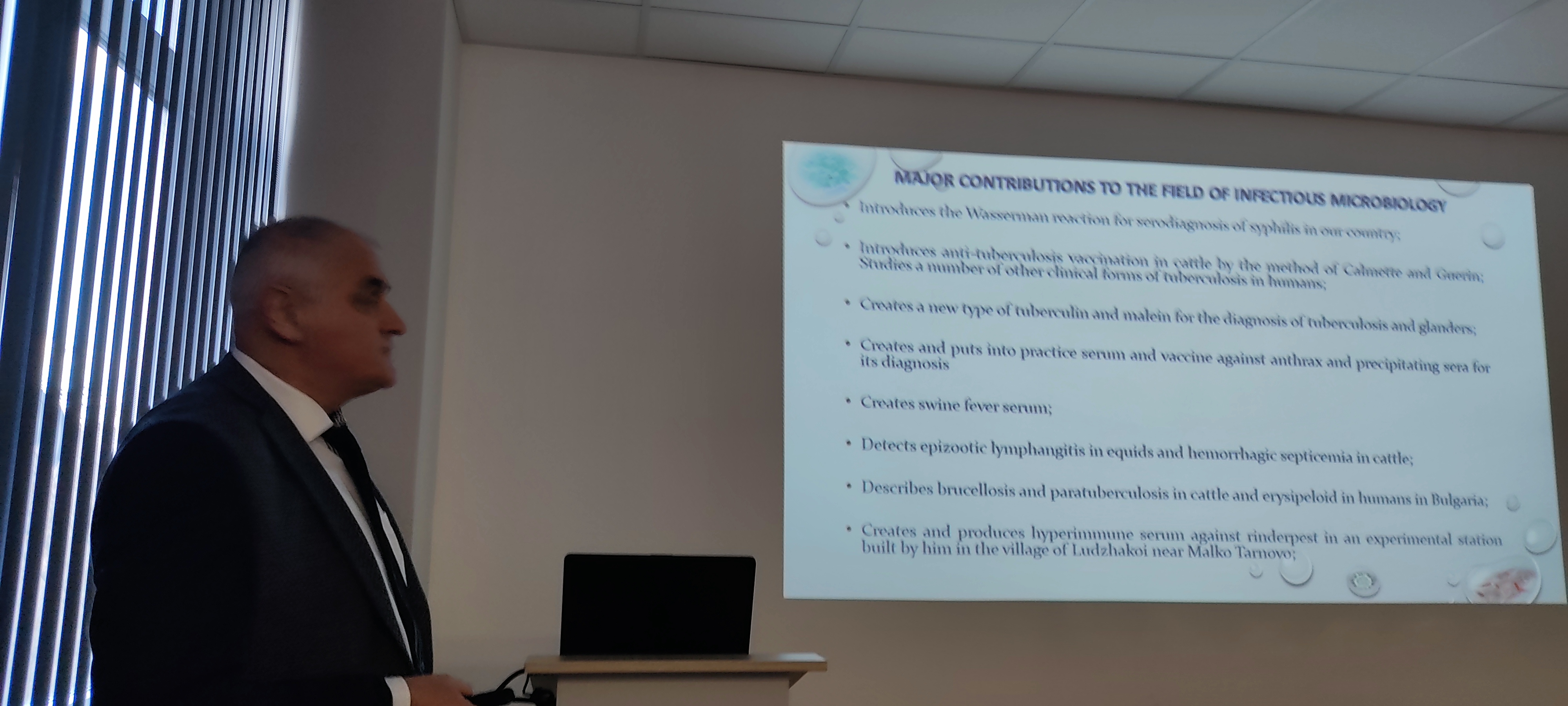 76th ANNIVERSARY OF THE STEPHAN ANGELOFF INSTITUTE OF MICROBIOLOGY - BAS,  MEMBER OF THE PASTEUR INTERNATIONAL NETWORK